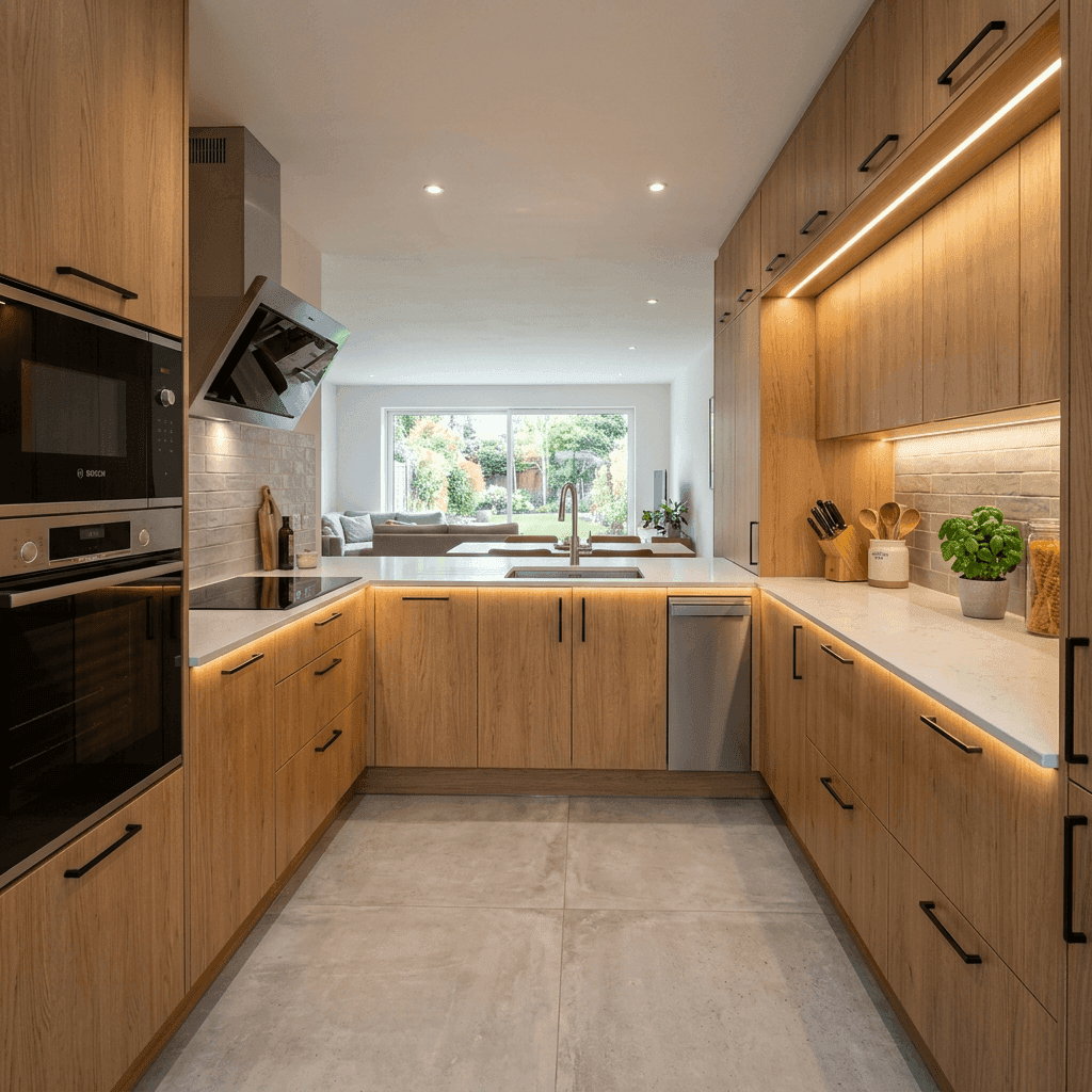 L-Shaped Modular Kitchen