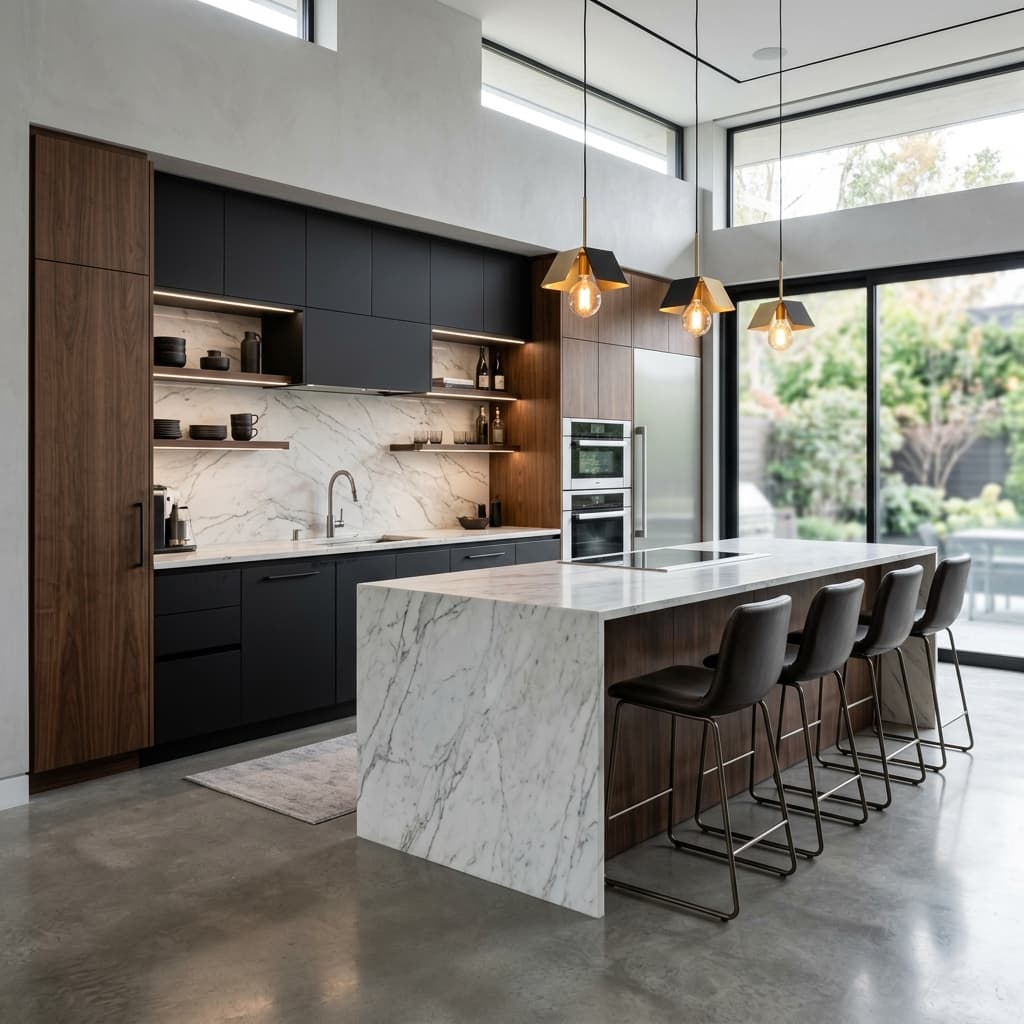 City Furniture luxury modular kitchen showroom layout